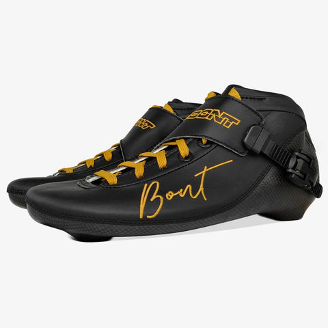 black-gold BNT Inline Speed Skate Boots