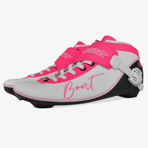 white-cheeky-pink BNT Inline Speed Skate Boots