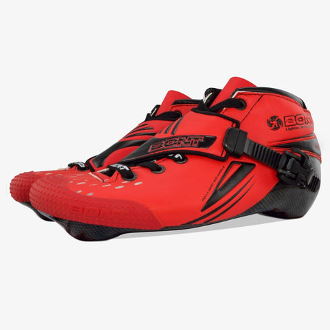 fluoro-red-black Jet Inline Speed Skate