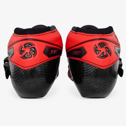 fluoro-red-black Jet Inline Speed Skate