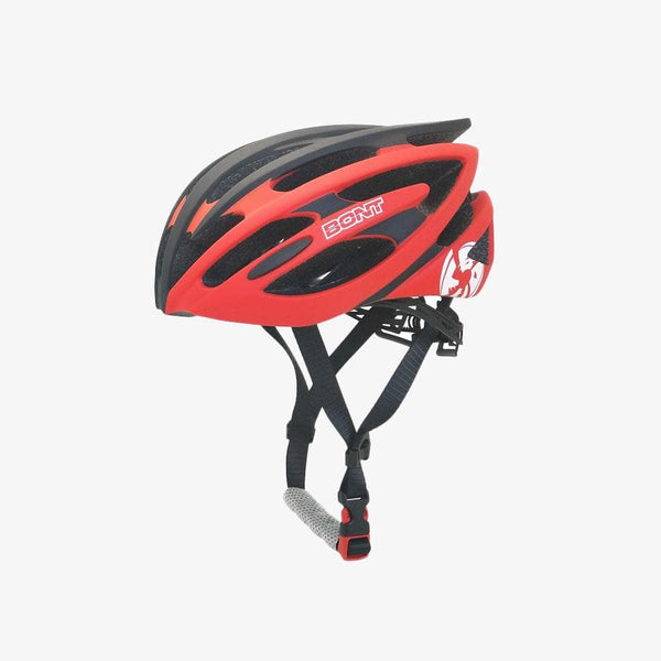 black-red inline skate helmet