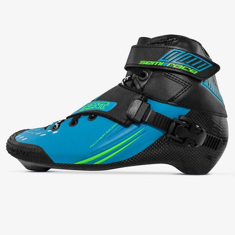 blue-black Bont racing skate